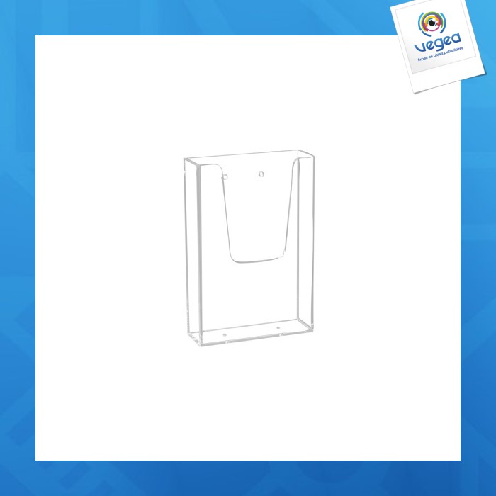Classic wall-mounted brochure holder 1 case 1/3a4 (l.10.6cm)