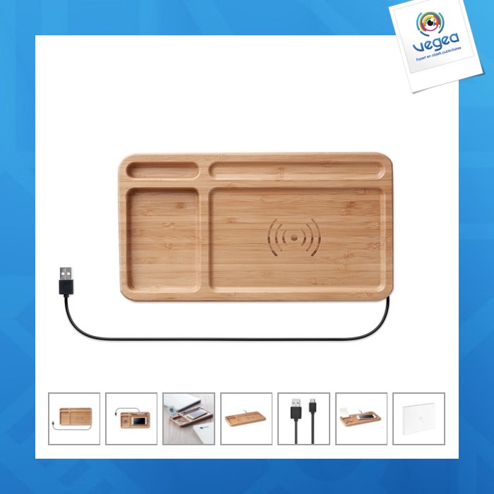 Cleandesk - wireless charger organiser
