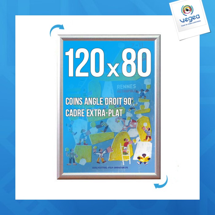 Clic-clac wall display frame 120x80 cm