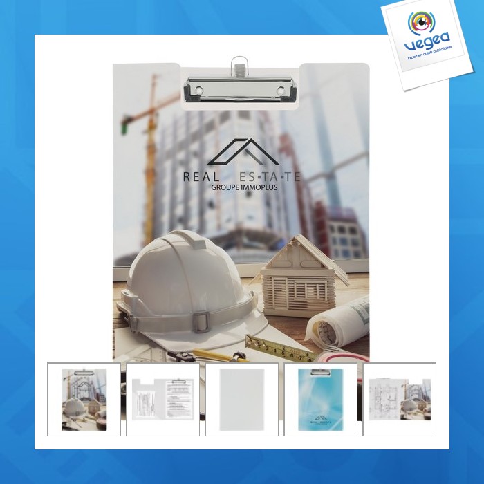 Clip board with flap