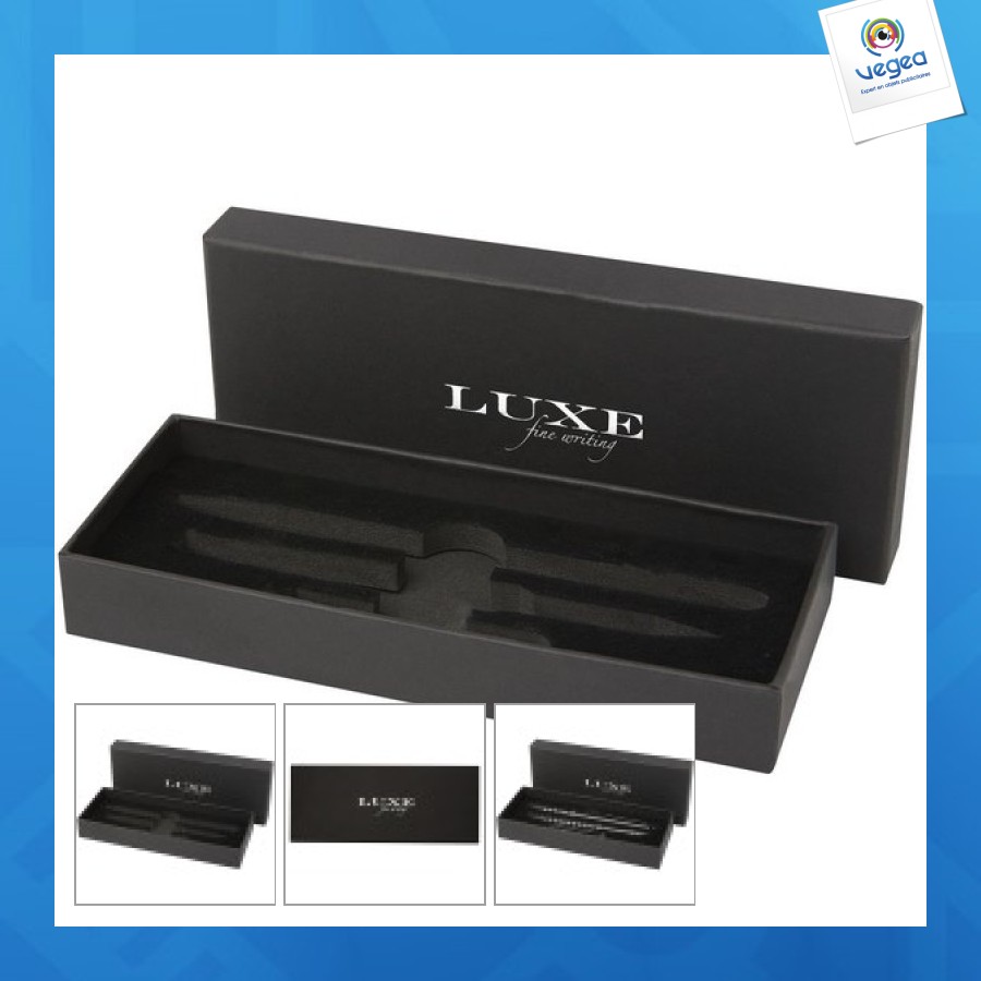 Coffret cadeau tactical dark avec deux stylos 