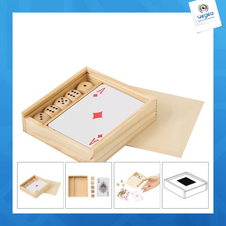 Coffret de cartes et dés