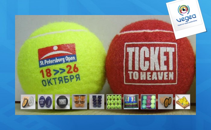Colored tennis ball 