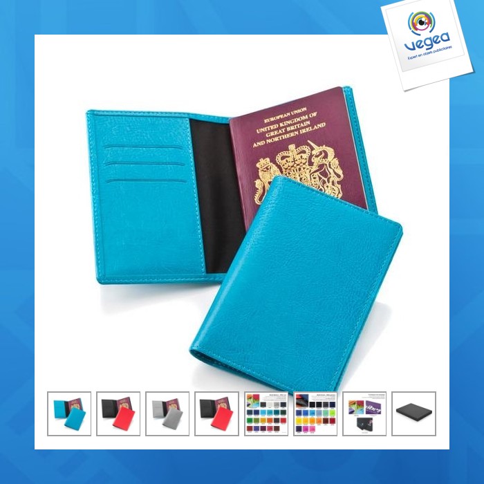 Coloured leatherette passport cover