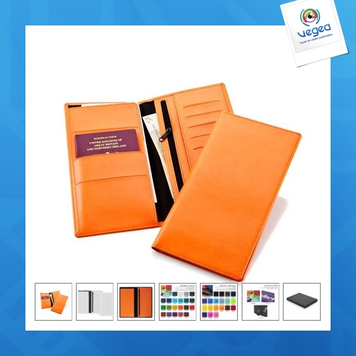 Coloured leatherette travel companion