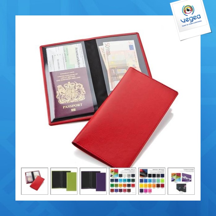 Coloured leatherette travel companion