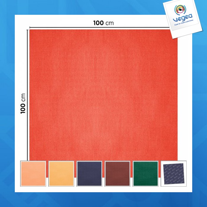 Coloured paper tablecloth 100x100cm