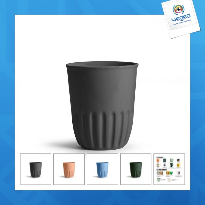Coloured striped mug 