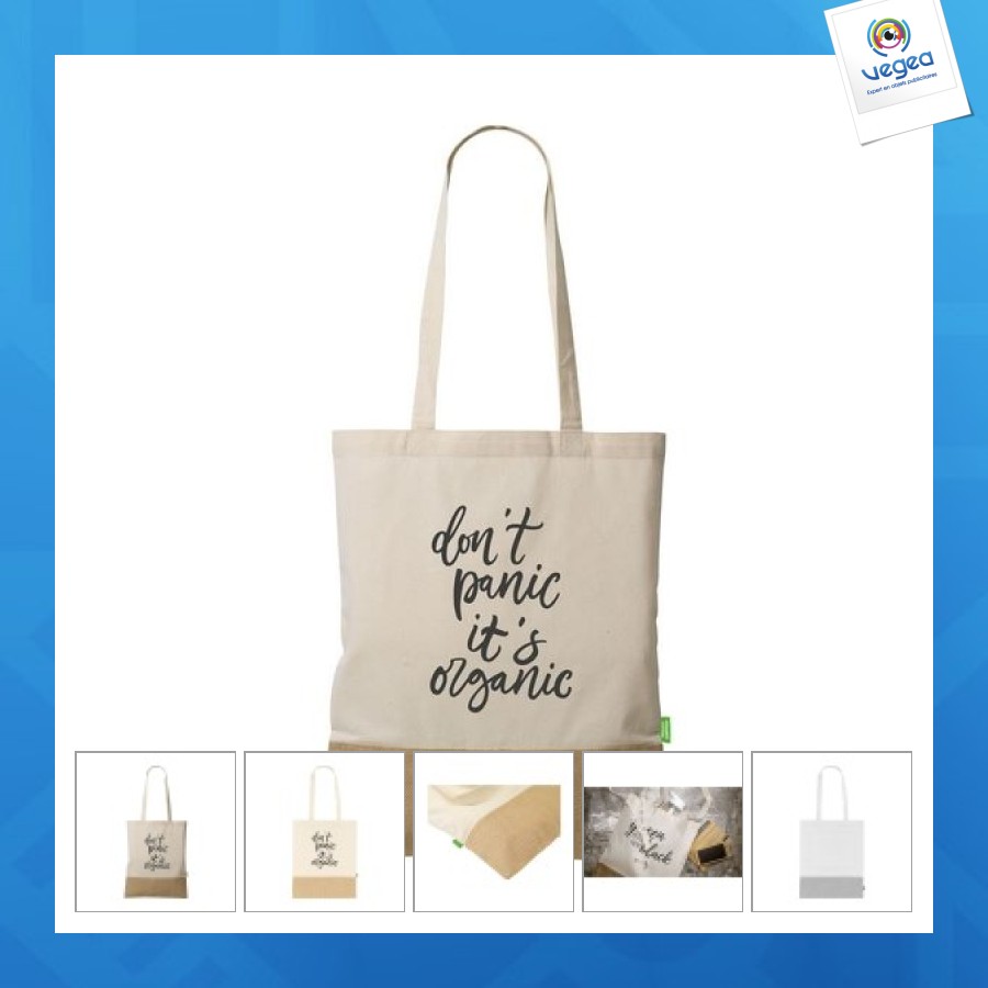 Combi organic shopper (160 gsm) shopping bag