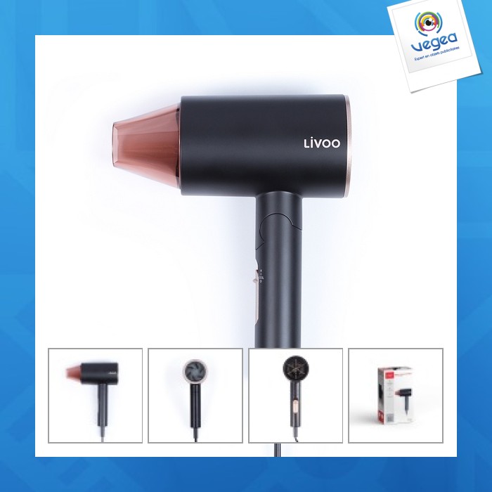 Compact ionic hair dryer 