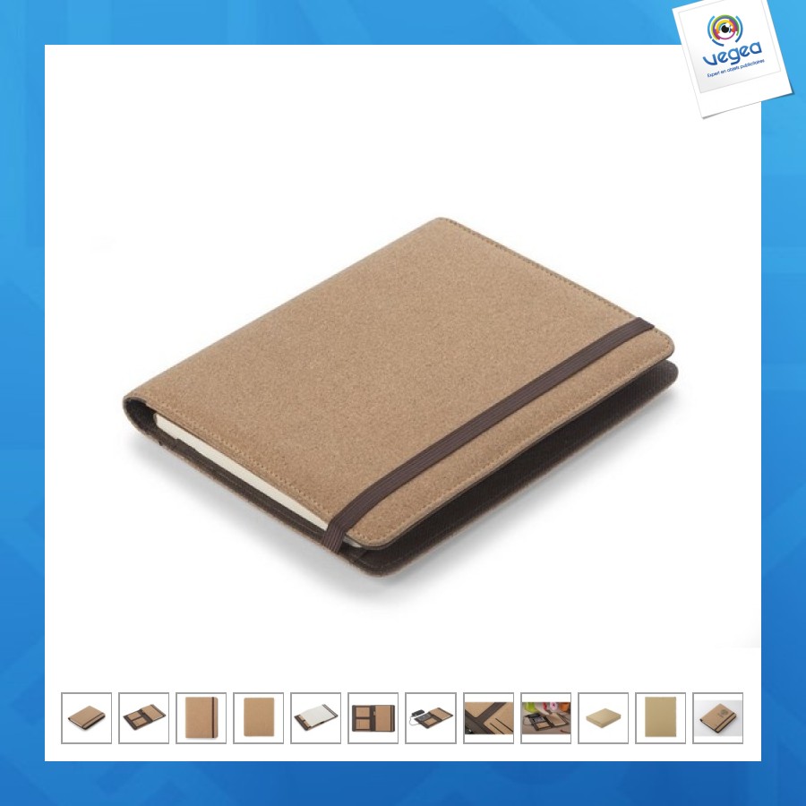 Conference folder with induction charger