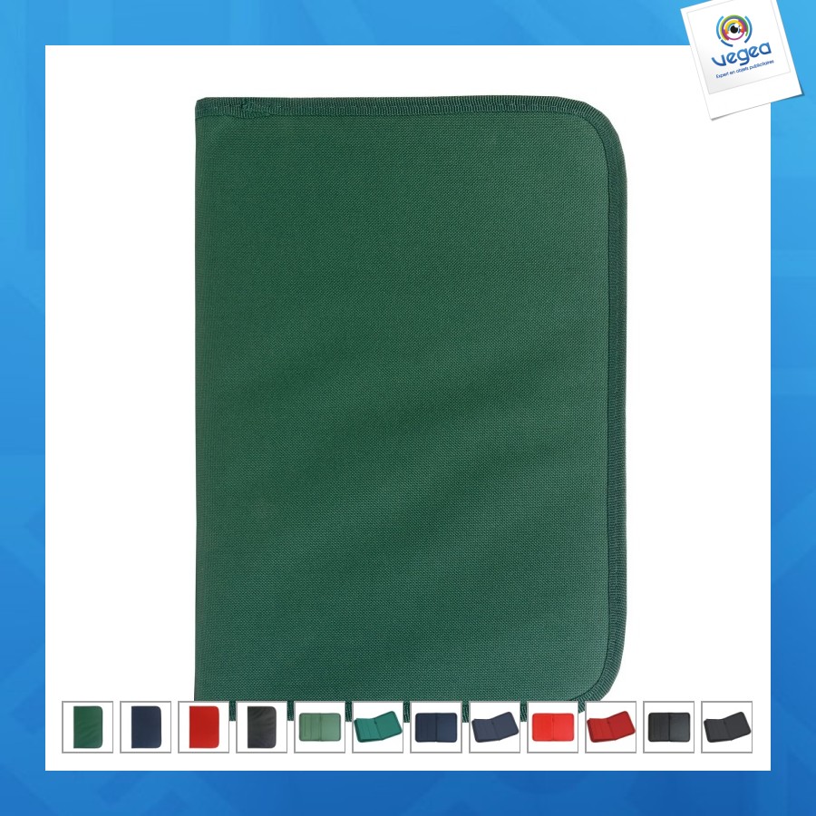 Conférencier en polyester 600d sans bloc-notes 25x36x2cm