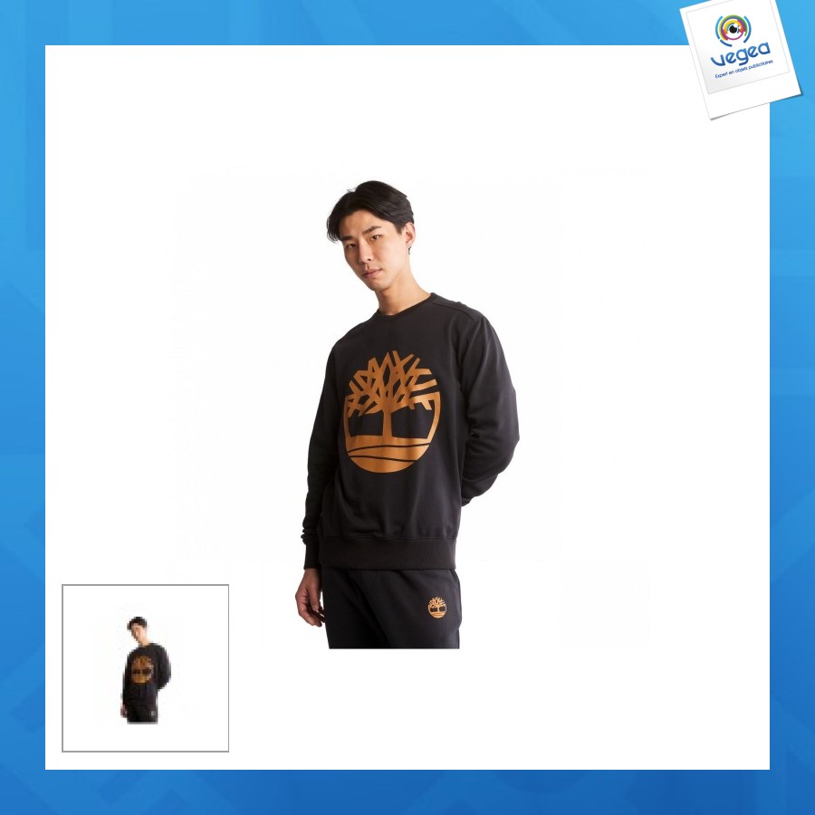 Core tree round-neck sweatshirt