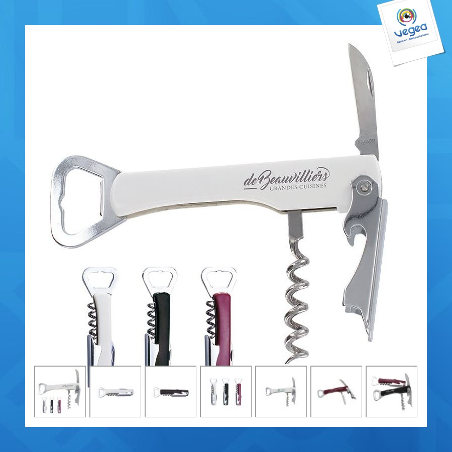 Corkscrew and bottle opener