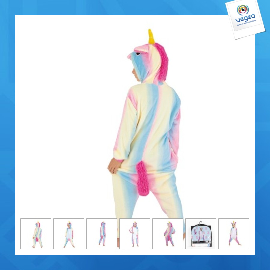 Costume kigurumi rainbow unicorn child t 4/6 years