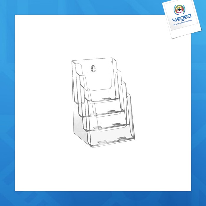 Counter/wall brochure holder 4 x a5 (4xl.16 cm)