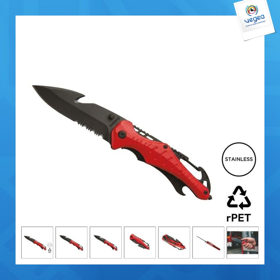 Couteau de sécurité ' 'emergency', rouge