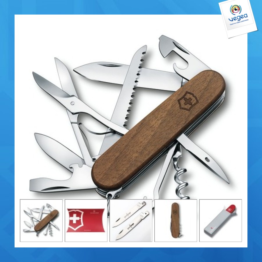 Couteau suisse victorinox bois huntsman
