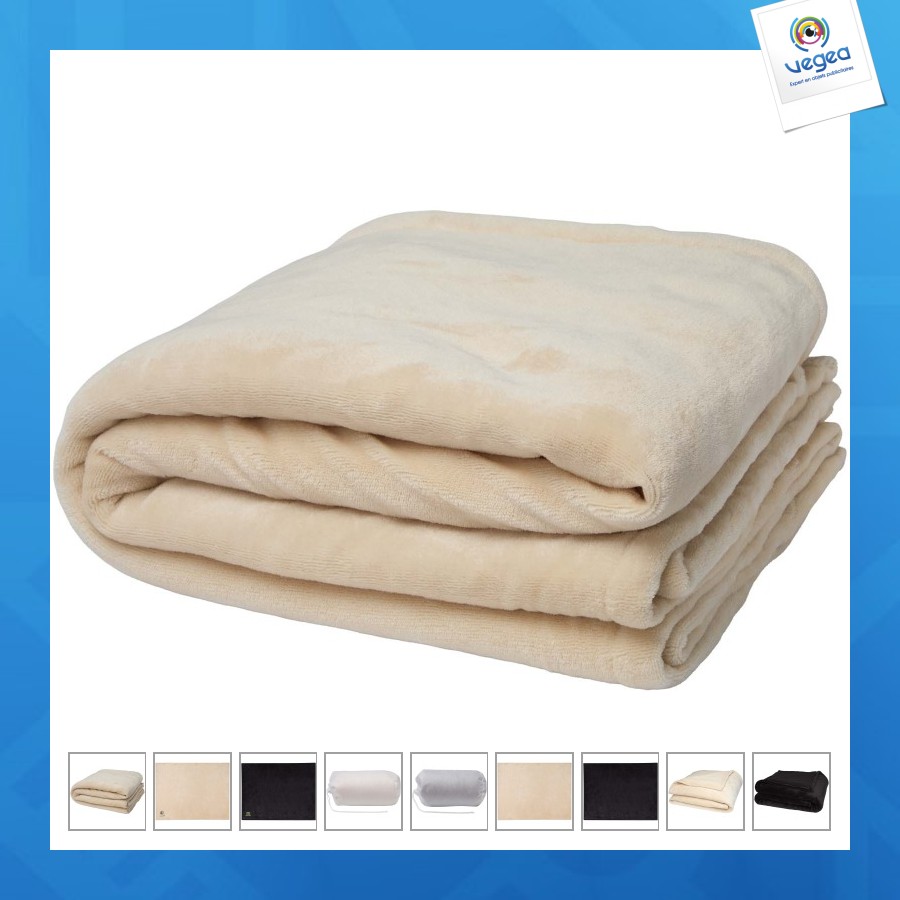 Couverture sherpa recyclée grs ashen