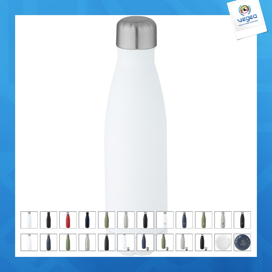 Cove 500 ml vacuum flask in rcs-certified recycled copper and stainless steel