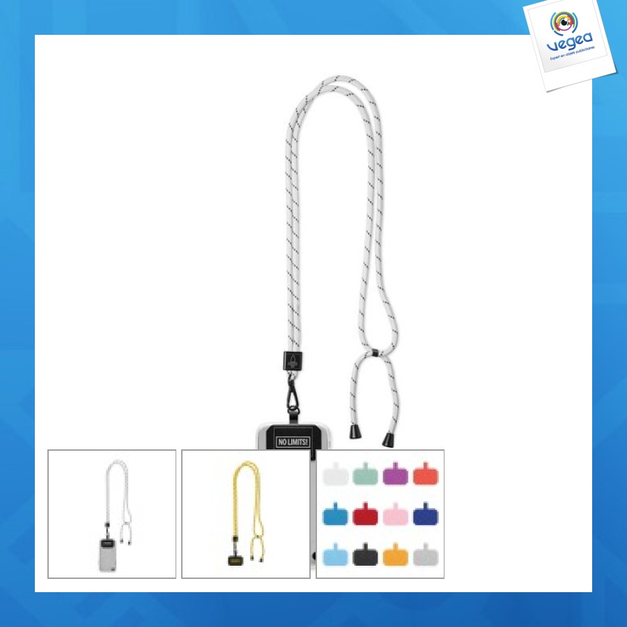 Crossbody cord for mobile phone in rpet