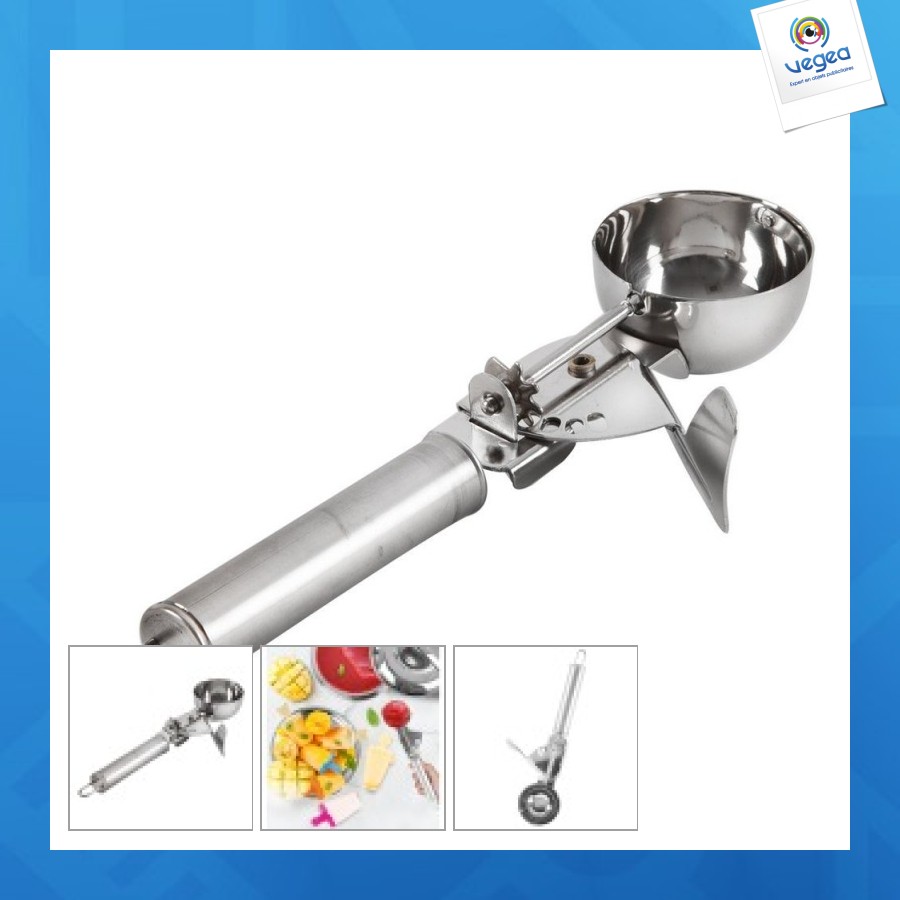 Cuillère à glace en acier inoxydable 5cm