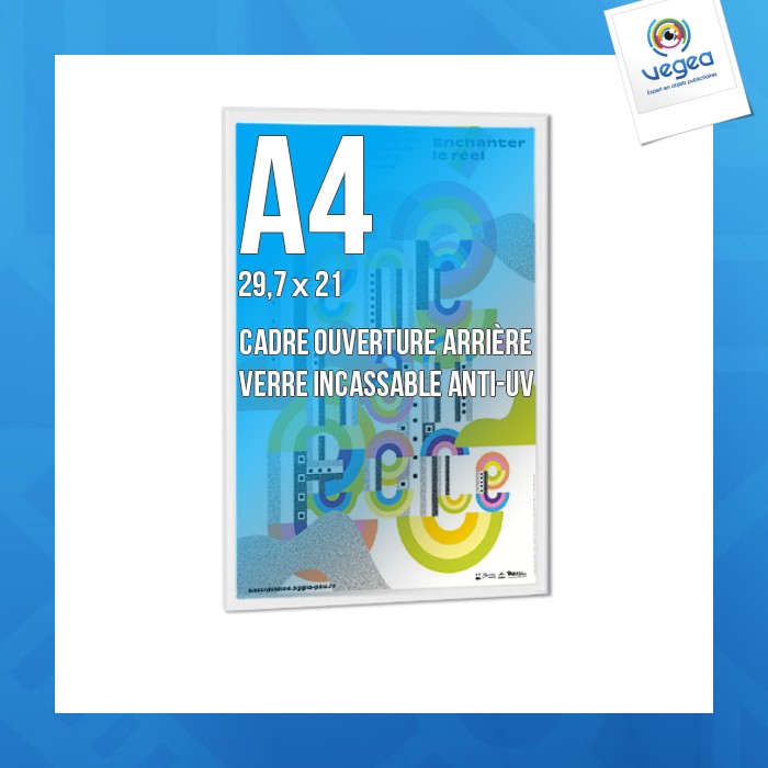 Deco frame a4 colour white