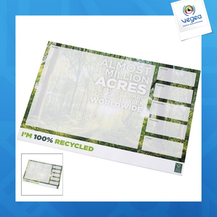 Desk-mate® 50-page recycled notepad a3