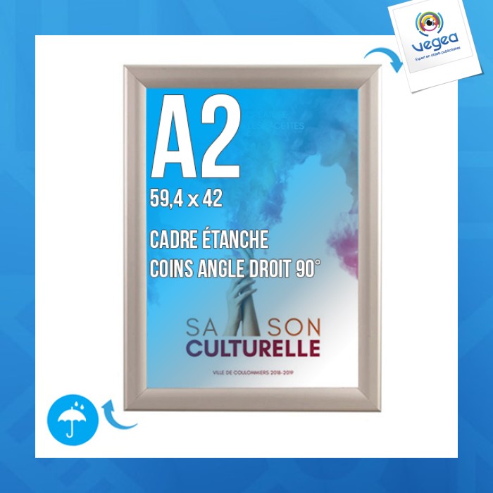 Display frame clic-clac wall frame a.2 (594x420 mm) waterproof