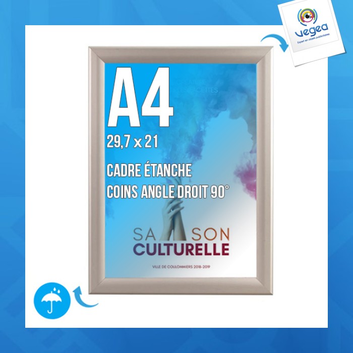 Display frame clic-clac wall frame a.4 (297x210 mm) waterproof