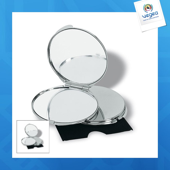 Double chrome mirror
