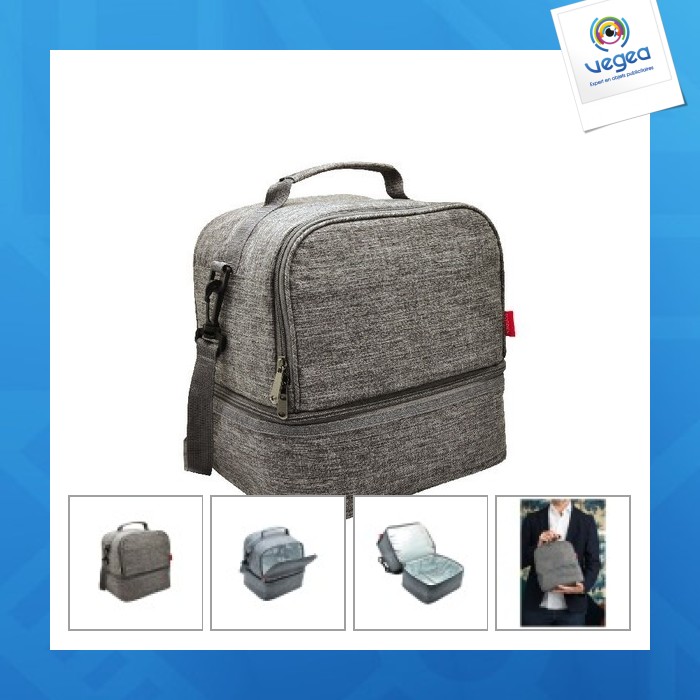 Double compartment lunchbox cooler bag