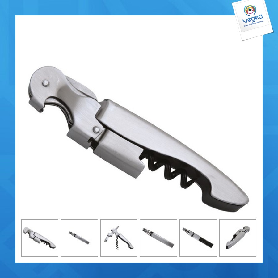 Double lever stainless steel wine waiter