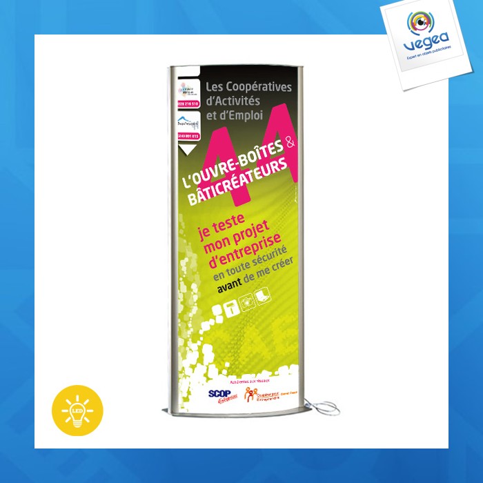 Double-sided illuminated totem 1700 x 800 mm (2 packages)