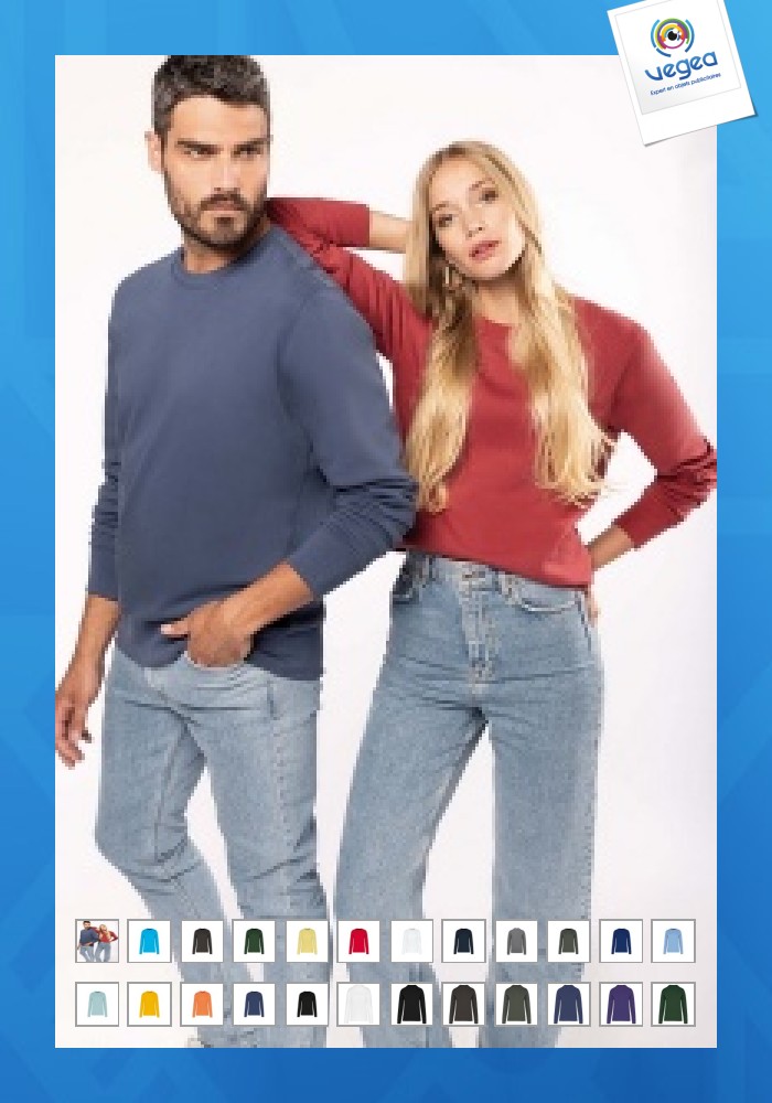 Eco-friendly round-neck sweatshirt 