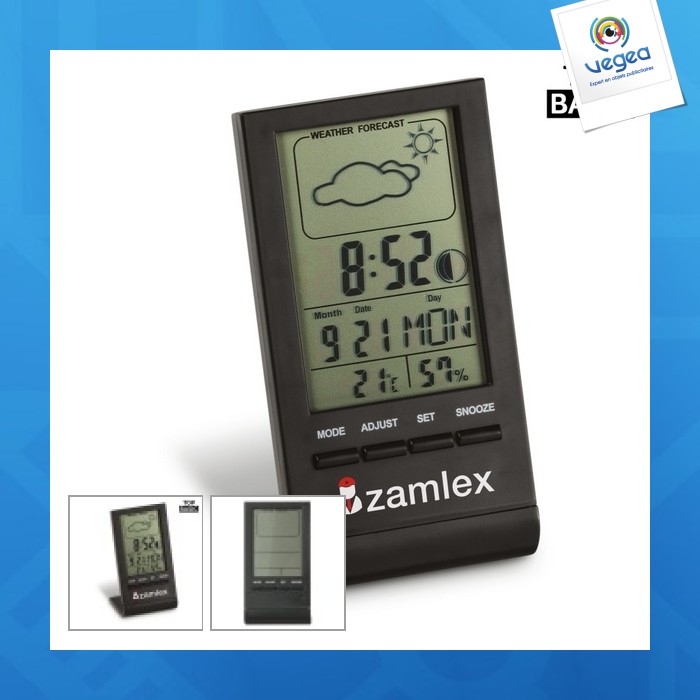 Electronic weather station black