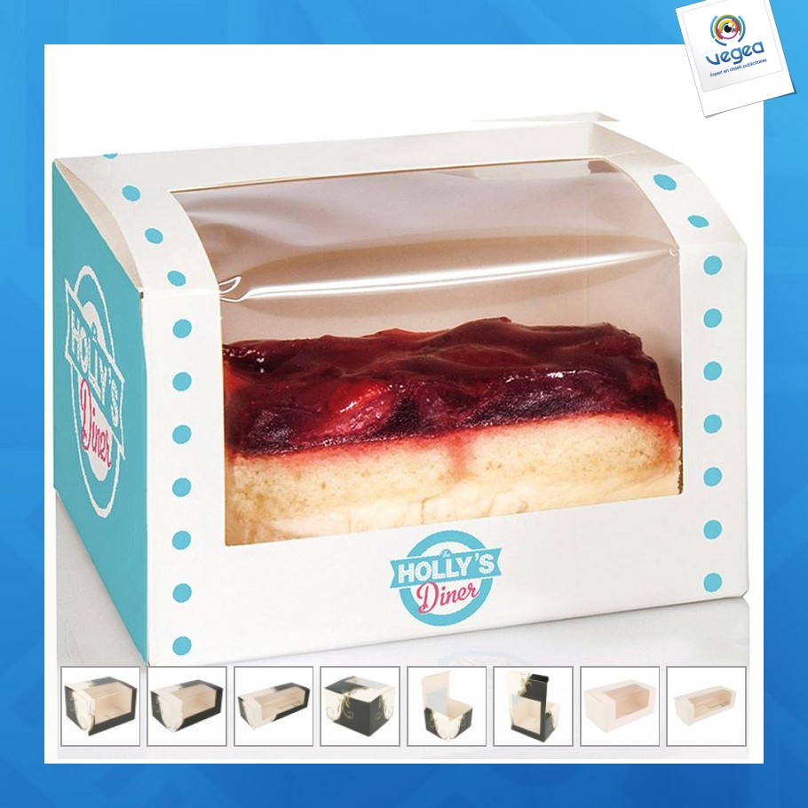 Elongated pastry box