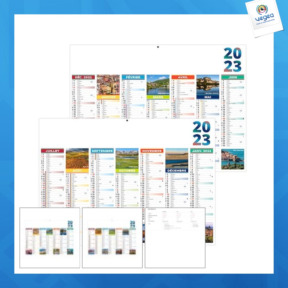 Emilien's rigid bank calendar 