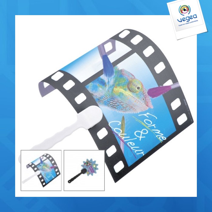 Fan with custom made canvas small size