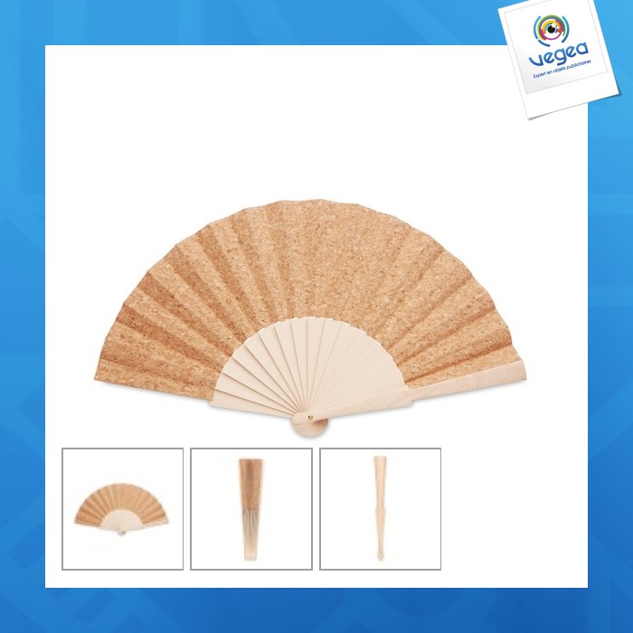 Fanny cork - wood and cork fan