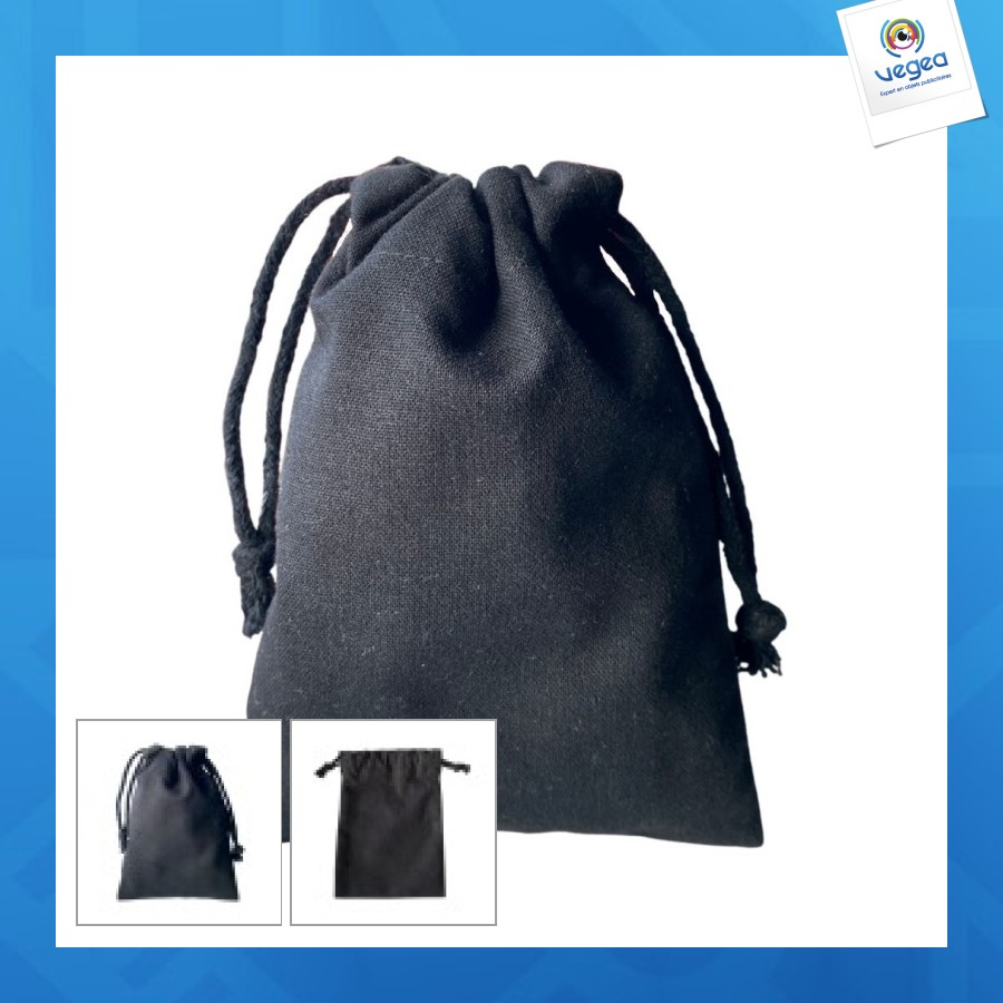 Fiji cotton pouch xs black