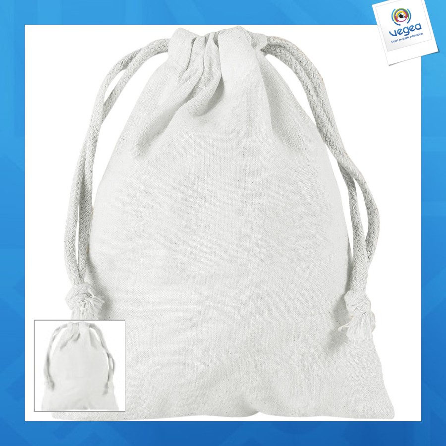 Fiji cotton pouch xs white