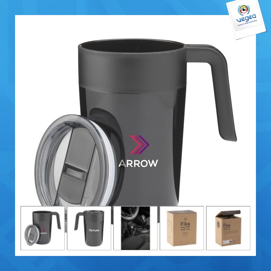 Fika recycled steel cup 400 ml thermos flask