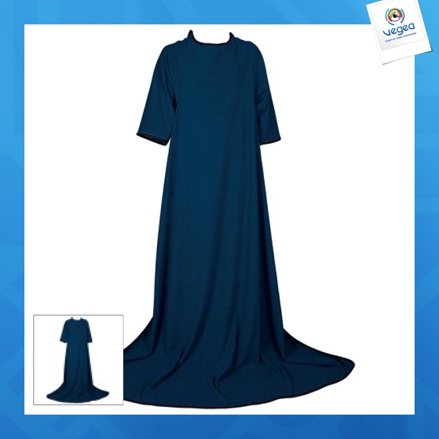 Fleece blanket with sleeves