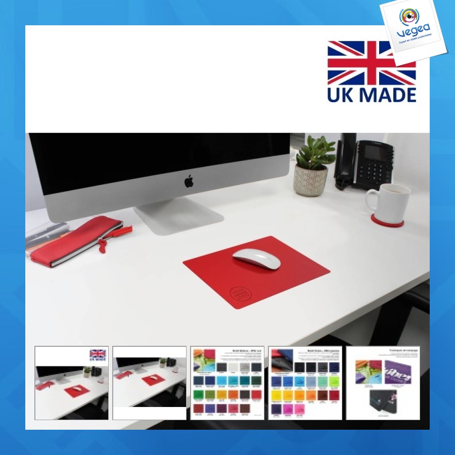 Flexible mouse pad in pu or rpet