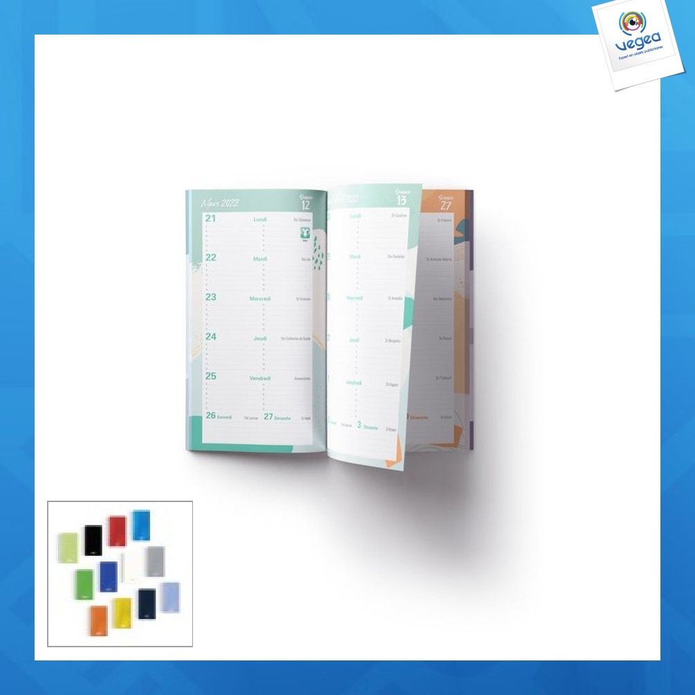 Flexible pocket diary