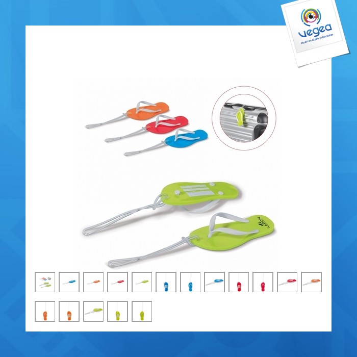 Flip-flop luggage tag
