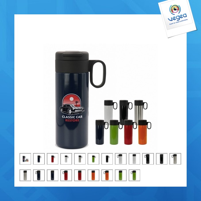 Flow insulated mug with handle 400ml