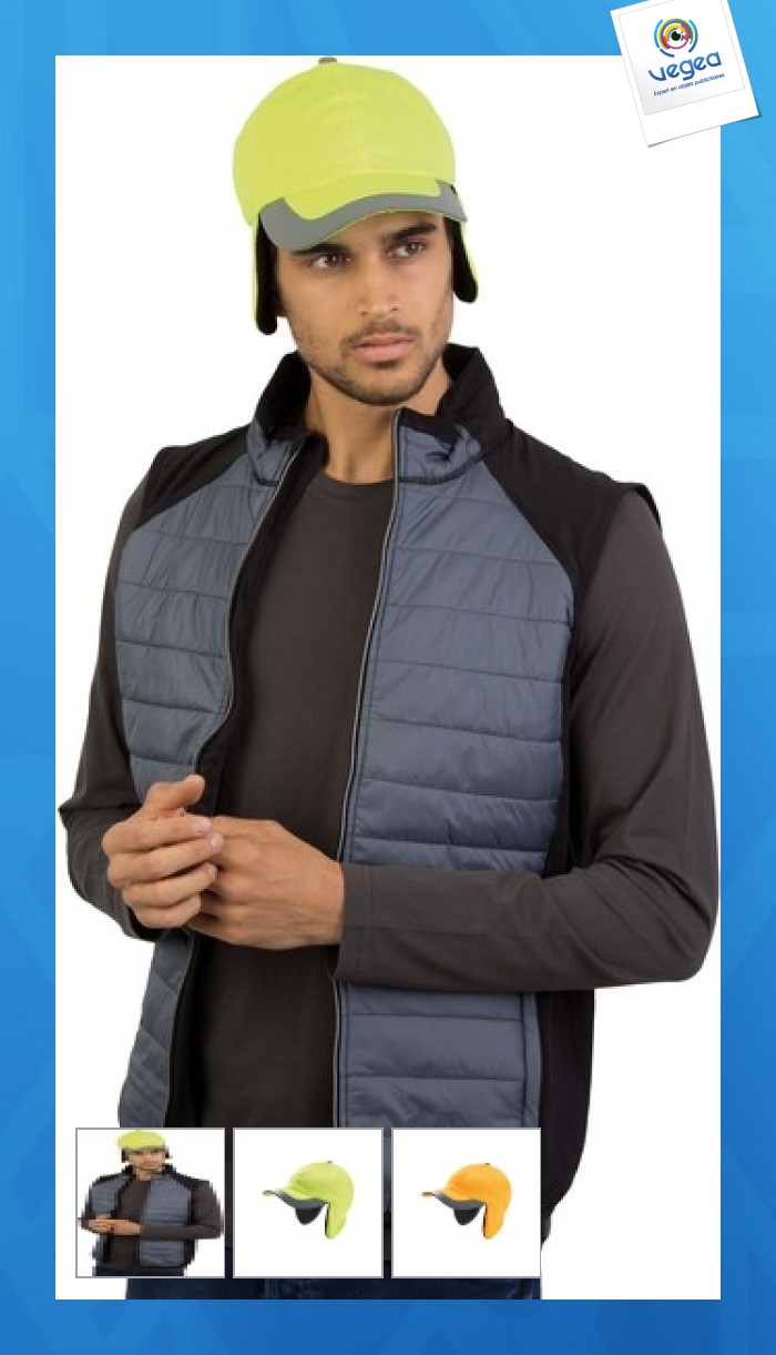 Fluorescent winter cap - 6 panels