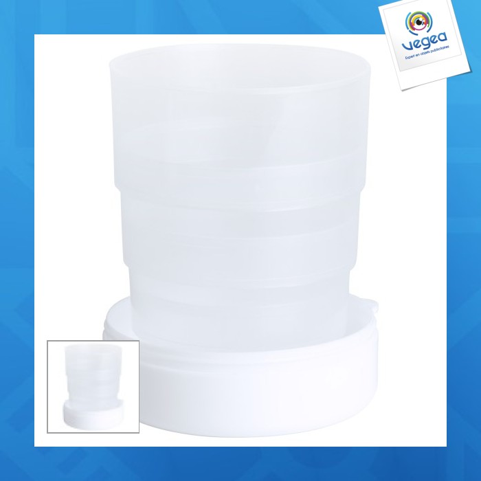 Foldable cup with pillbox